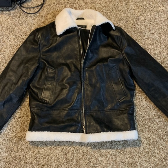 Jackets Junction Bomber Aviator Shearling Jacket - Picture 1 of 4